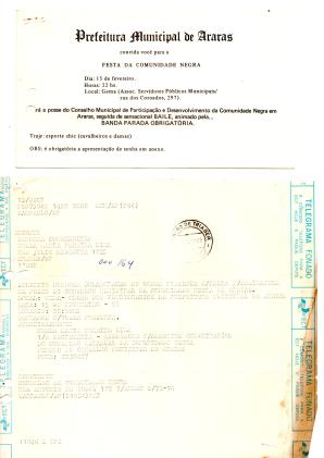 1992-CONVITE DA PMA e TELEGR.-Asses. Assuntos comunitários